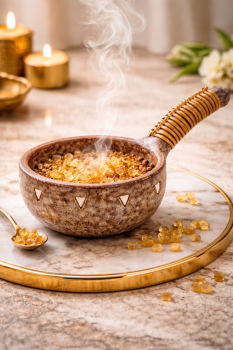 Räucherpfanne "Ares" teracotta-weiss