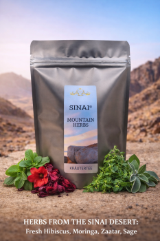 Sinai Mountain Herbs Tee, erlesene Kräuter aus St. Kathrin im Herzen des Sinai, Beduinentee