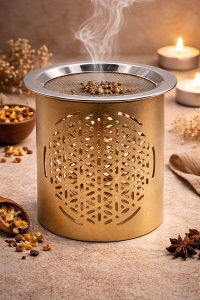 Eleganter Weihrauchbrenner gold
